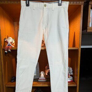Men's Banana Republic Fulton Skinny Chino White Comfortable (29X32)